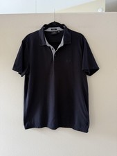 Hugo Boss Men's Short Sleeve Black Regular Fit Polo Short Sleeve Logo Size XL
