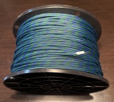 1/8" x 500' Round Braided Blue Green Polyester Accessory Cord / Line / String