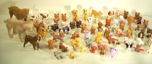VINTAGE Barbie Puppy Dog puppies figure toy lot hounds labs terriers 67 pc