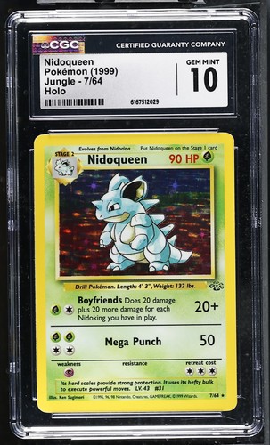 Nidoqueen (Unlimited) graded CGC 10 for sale on eBay