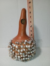Gourd Drum Shaker Vintage African Shekere Hand Made Percussion Instrument