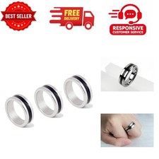 GBSTORE 3-Piece Magnetic PK Ring Set Magic Tricks Props