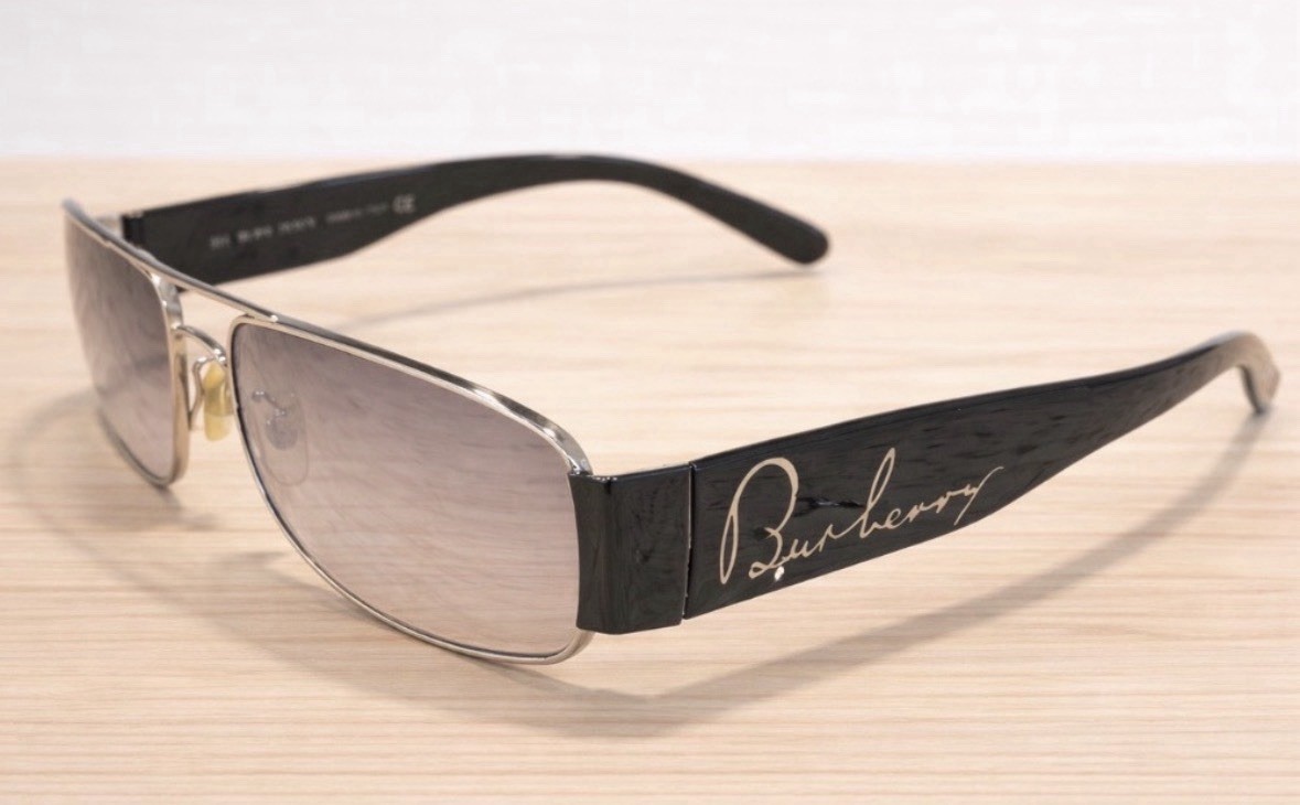 Burberry B 3011 Rectangular Lightweight Black Sun… - image 2