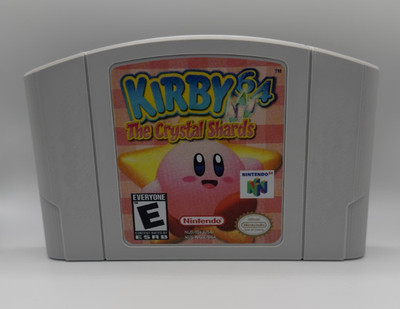 Super Size Nintendo 64 Cartridge N64 Game Art Replica - Kirby 64 The Crystal Sh