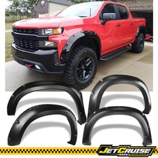 Fits 19-26 Chevy Silverado 1500 Pocket Style Fender Flares Wheel Cover Smooth Pp Fits 19-26 Chevy Silverado 1500 Pocket Style Fender Flares Wheel Cover Smooth Pp