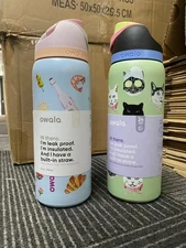Owala 32oz FreeSip Picnic Prep and Cat Collage Bottle Urban Outfitters Exclusive