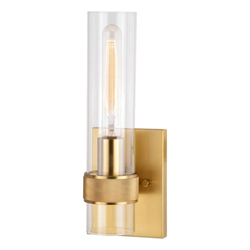 Vaxcel Lighting W0428 Bari 13" Tall Bathroom Sconce - Brass - Picture 1 of 12