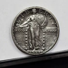 1924-S Standing Liberty Quarter - VF Details, Harshly Cleaned (#62142-L)