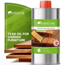 Nordicare Teak Oil for Garden Furniture 500ml Outdoor Wood Oil for Garden & 41.00 per litre