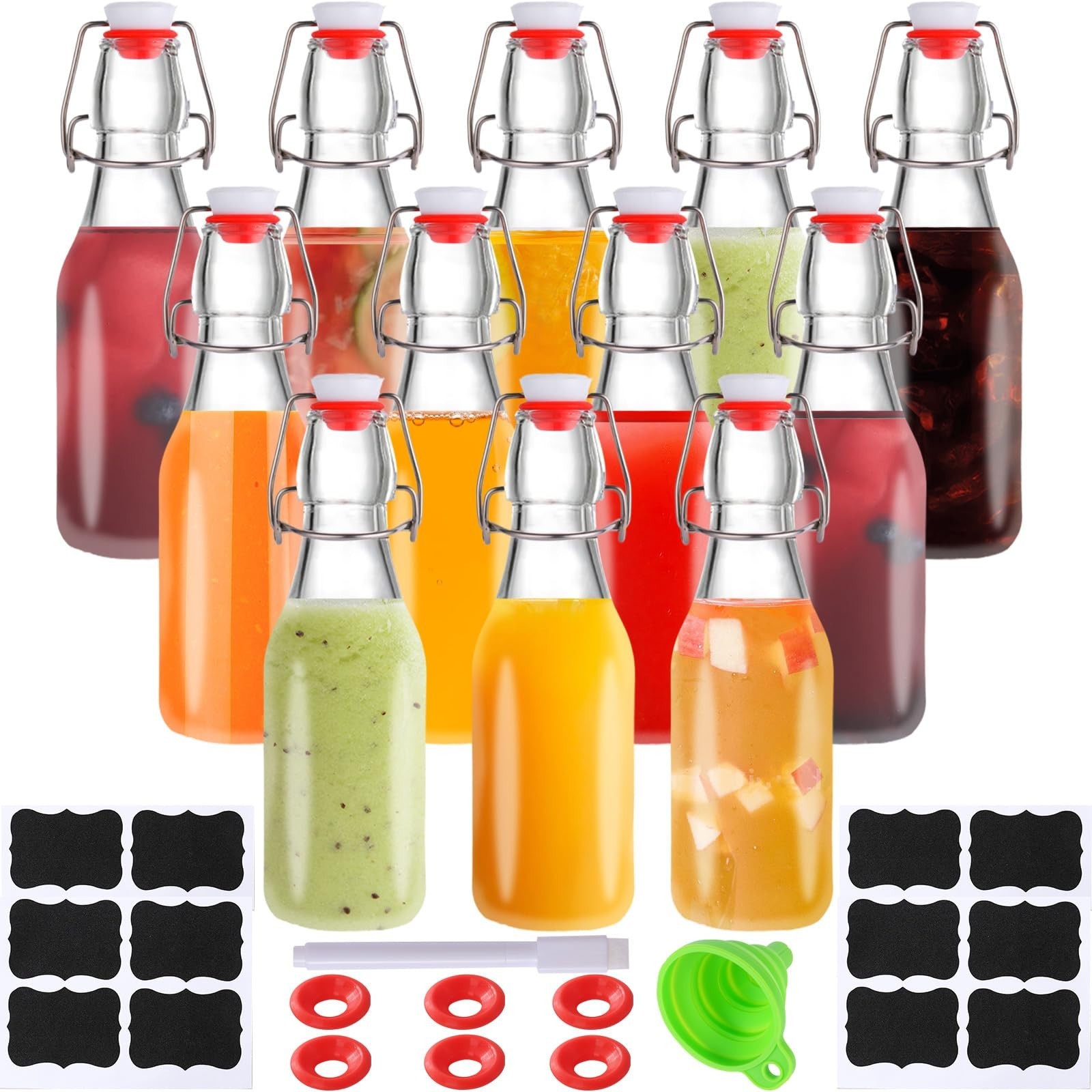 ,8.5oz Swing Top Glass Bottles With Airti...