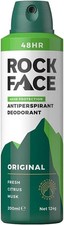 Rock Face Antiperspirant Deodorant for Men - Original Fresh Citrus Scent, 200ml