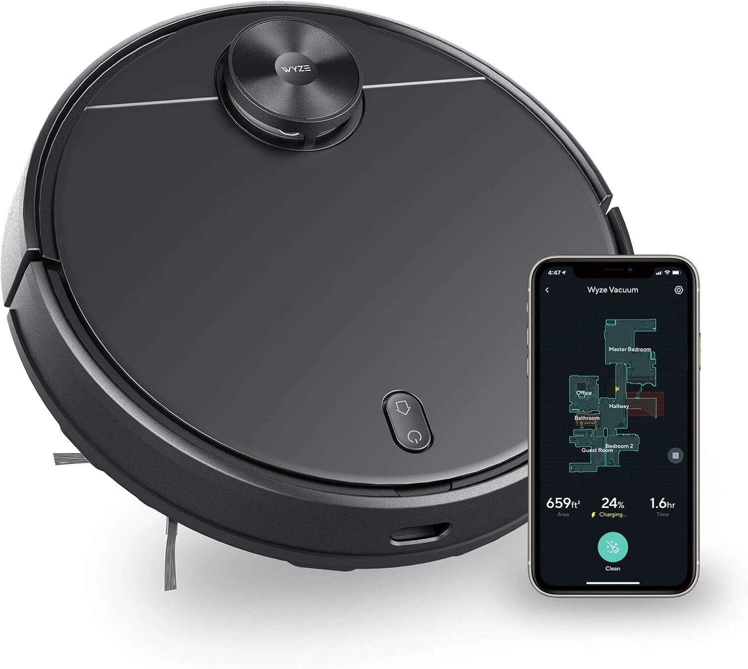 WYZE Lidar Mapping Robot Vacuum Wi-Fi (WVCR200S)
