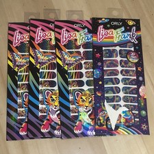 Nuevo Lote de 4 envolturas de uñas Orly x Lisa Frank Forrest Tiger y zoomer y órbita alienígenas