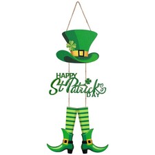 Happy St. Patrick's Day Door Decoration Hanging Wood Sign Wall Decor Irish St. P