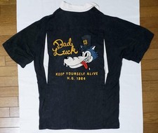 Extremely Rare 80's Hysteric Glamour Fully Embroidered Black Bowling Shirt