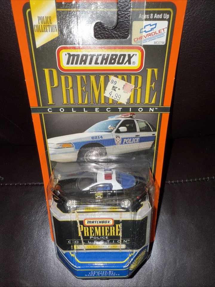 1998 Matchbox Premiere Collection Police Wyoming HP Camaro New Old Stock #Z573 - Image 3 of 4