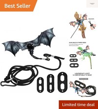 Bearded Dragon Leash, Adjustable Portable Reptile Leash with Cool Wings for G...