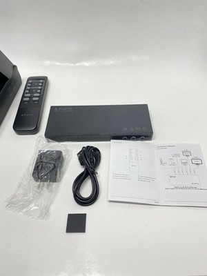 4K 60Hz HDMI Matrix 4x2, PORTTA 4 in 2 Out HDMI Matrix 4x2 with Audio Extractor
