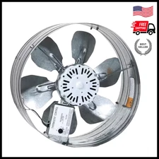 14-Inch Single Speed Gable Mount Attic Ventilator Fan with Thermostat