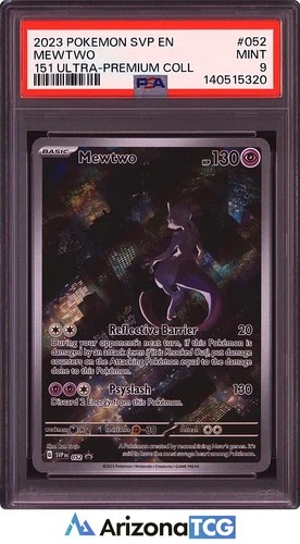 Pokemon 2023 Mewtwo 052 Holo Black Star Promo 151 Ultra-Premium Collection PSA 9