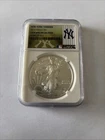 2015 New York Yankees American Silver Eagle MS69 ULTRA RARE LABEL