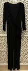 TIANA B. Black Long Sleeve Wrap Jumpsuit, Size 2X — photo 1
