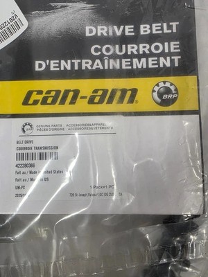 BRP 422280366 Can-Am Clutch Drive Belt Outlander Renegade Max 1000R 570/ 650 XMR