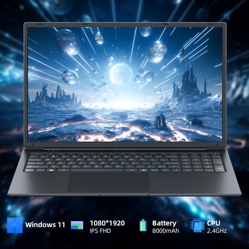 Laptop Computer 17.3 Inch Laptop 4GB DDR4 128GB SSD Webcam Up to 2.4GHz 8000 mAh - Picture 4 of 6