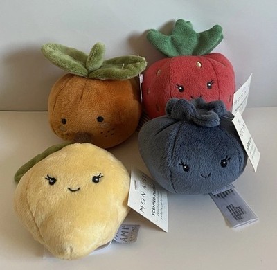 Mon Ami Scented Fruit Plush Lot, NWT