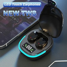 TWS Bluetooth 5.1 Wireless Earbuds Headset Noise Cancelling with Charging Case