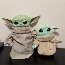 Bundle-Star Wars Mandalorian The Child Grogu Baby Yoda One-12" and One 8  Plush