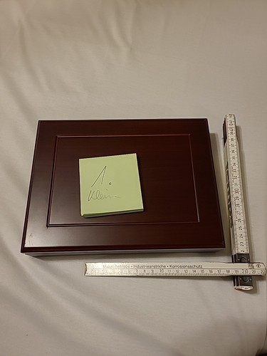 Coin Case Coin Case Luxury MDM Boreck Coins up to 32mm Diameter Wood 