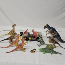 RARE lot of 10 Jurassic Park 1990s Action Figure Dinosaurs baby 93'-97' JP Lost