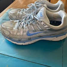 Men's Nike P-6000 MTLC Platinum/University Blue CD6404 025 Size 12 Running