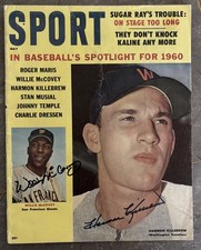 1960 Sport Magazine - May - Willie McCovey Harmon Killebrew Auto - Beckett Auth