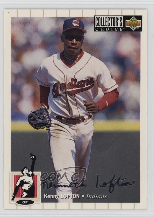 1994 Upper Deck Collector's Choice Silver Foil Signature Kenny Lofton #565 0o3x