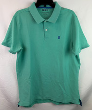 IZOD Advantage Performance Teal Polo Shirt Men's Size Large