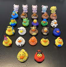 Mini Rubber Duck Figurines, Assorted Designs, Multiple Colors