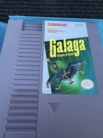 Galaga (Nes, Nintendo 1988) con manuale e custodia blu trasparente come nuovo