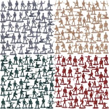 120PCS Army Toys Military Set, Army Men Soldier Playset Plastic Toy Soldiers Fig