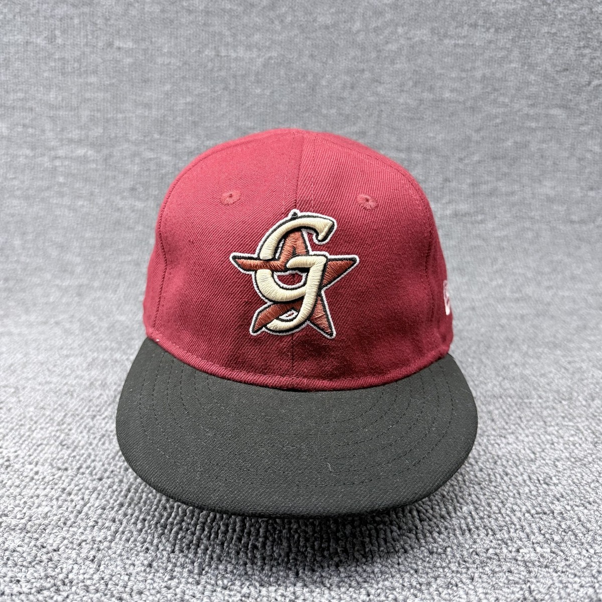 New Era 59FIFTY Greenville Drive MiLB Infant Fitted Hat Size 6 Maroon Black Kids