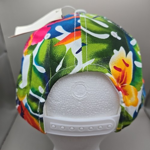 NUOVO cappello hawaiano hawaiano ricamato multicolore floreale snapback copricapo - Foto 3 di 7
