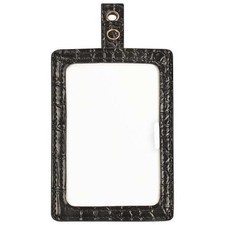 Black ID Badge Holder for Key Cards and ID Cards, 4" x 2.5", 1 each