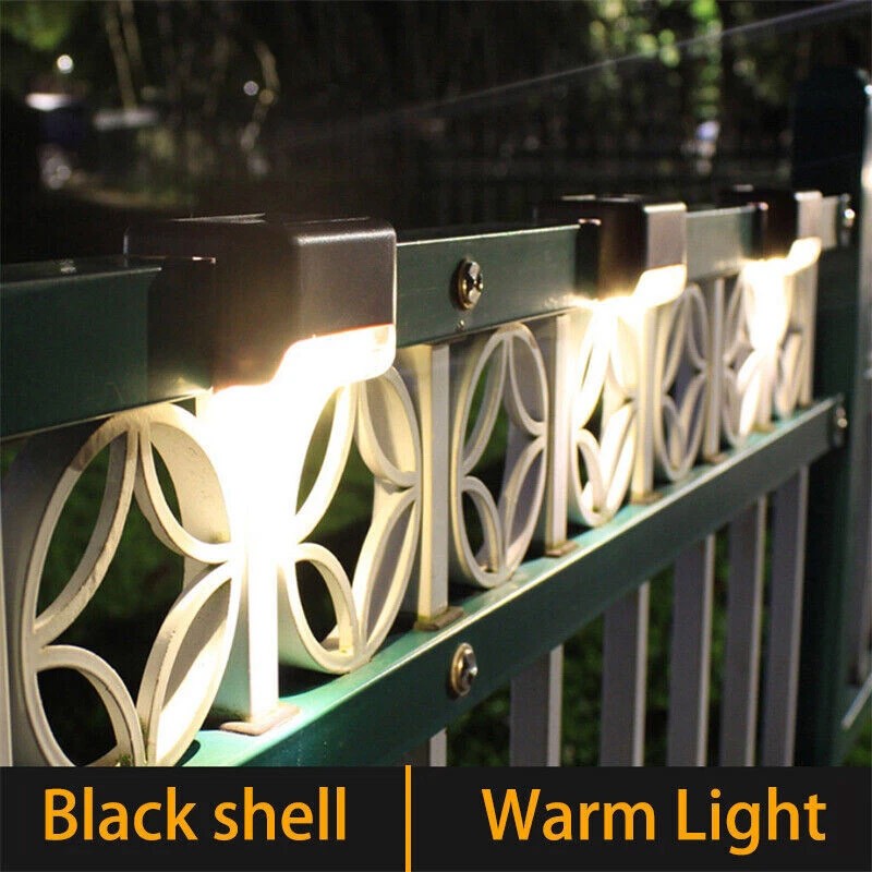 Solar LED Bright Deck Stair Lights Outdoor Garden Patio Railing Path Lighting US