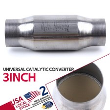 Catalytic Converter 3 Inch 1 Pcs High Flow Universal Catalytic Convert 3 Inch Catalytic Converter 3 Inch 1 Pcs High Flow Universal Catalytic Convert 3 Inch