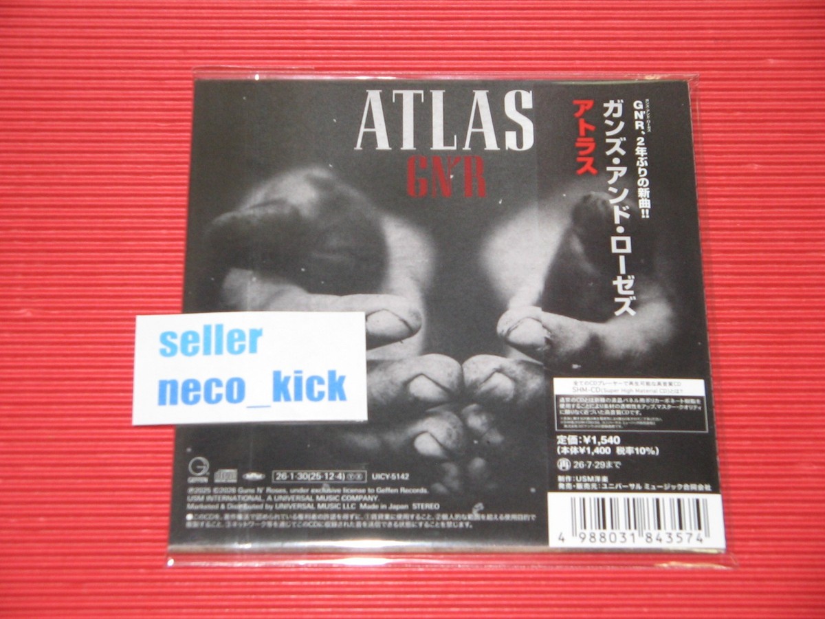 11B GUNS N' ROSES NOTHIN ATLAS JAPAN 2TRACKS SINGLE SHM CD WITH
