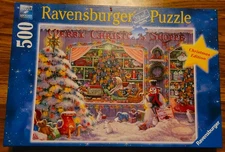 Ravensburger "The Christmas Shop"  Jigsaw Puzzle 500 pieces 2020  19" X 14"