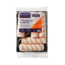 Hamilton For the Trade 9" Medium Pile 7 Piece Paint Roller Set with Frame & Tray