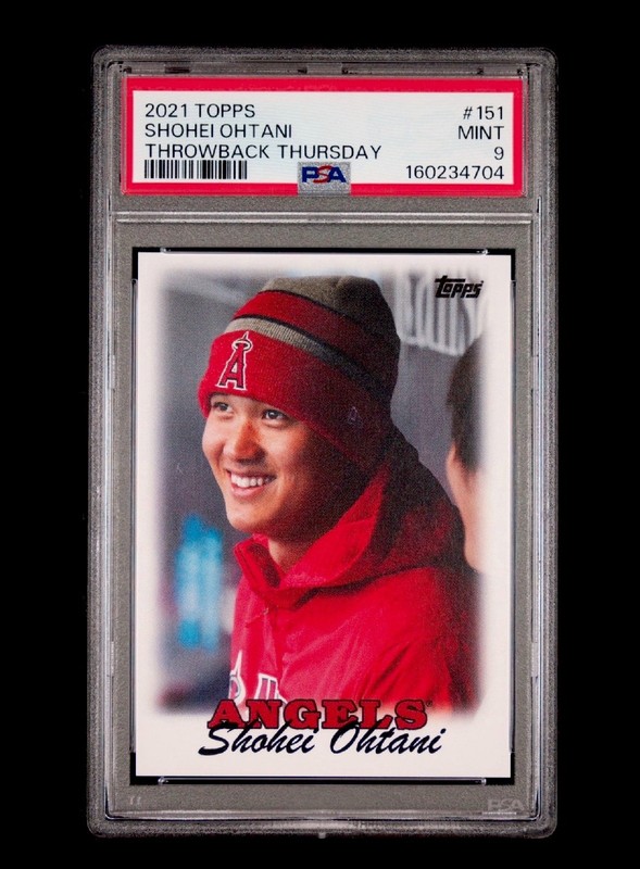 2021 Topps TBT SHOHEI OHTANI PSA 9 Throwback Thursday Angels Team Leaders #151