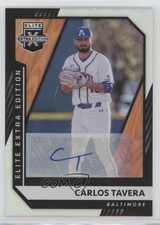 2021 Panini Elite Extra Edition Signatures Carlos Tavera #137 Auto 7m3